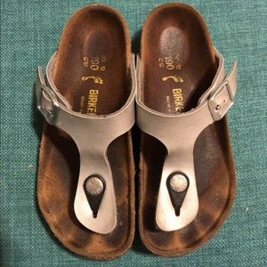 Girls Birkenstock Silver C12 / 30EU
